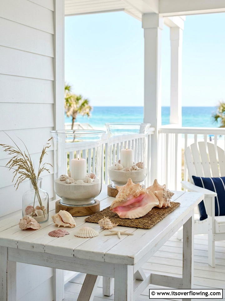 Shell Porch Decor - 25 front porch ideas with coastal style