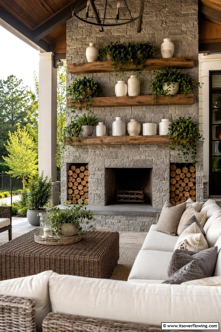 Shelved Storage in Outdoor Rooms - 30 Practical Outdoor Storage Ideas for a Tidy Yard
