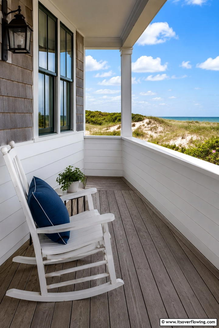 Shiplap Wainscoting for Coastal Vibes - 25 Exterior Wainscoting Ideas to Enhance Your Home’s Curb Appeal