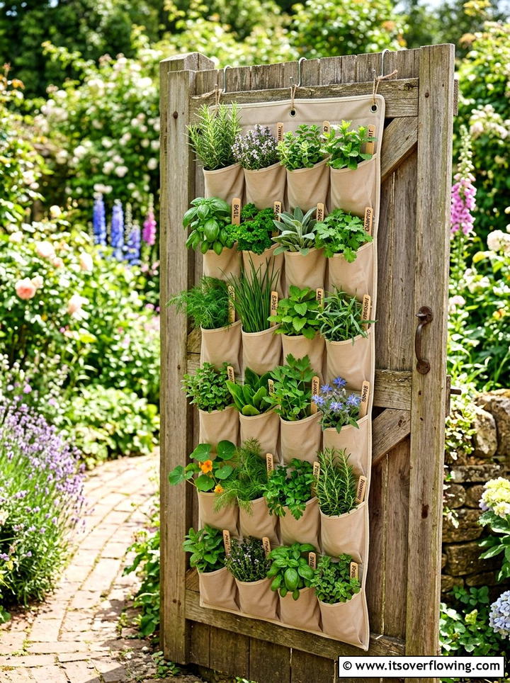 Shoe Organizer Herb Garden - 25 reusing old things ideas for herb garden