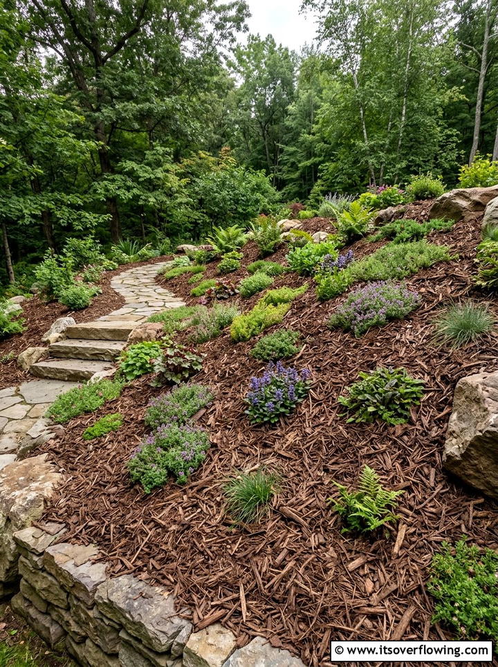 Shredded Bark Mulch - 25 garden ideas with mulch