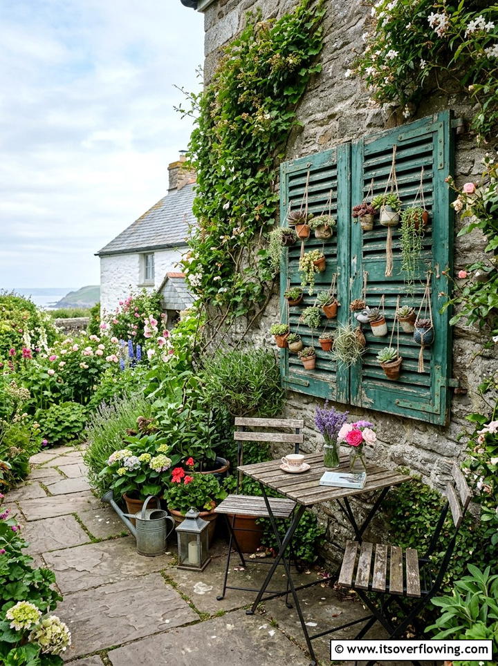 Shutter Garden Wall - 25 recycled garden ideas diy
