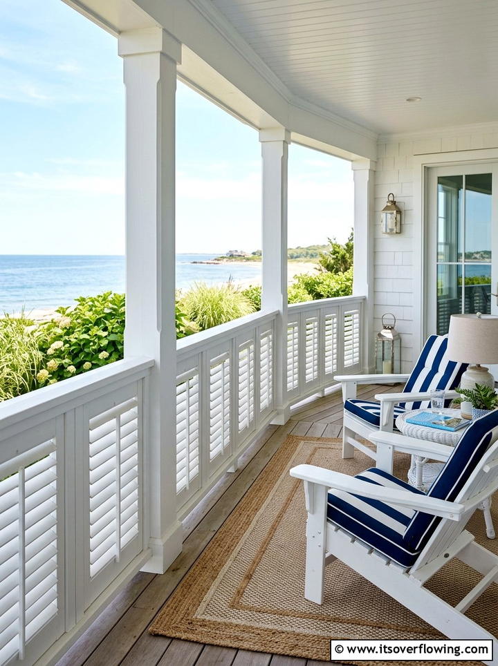 Shutter Railing Infill - 25 front porch ideas with repurposed shutters