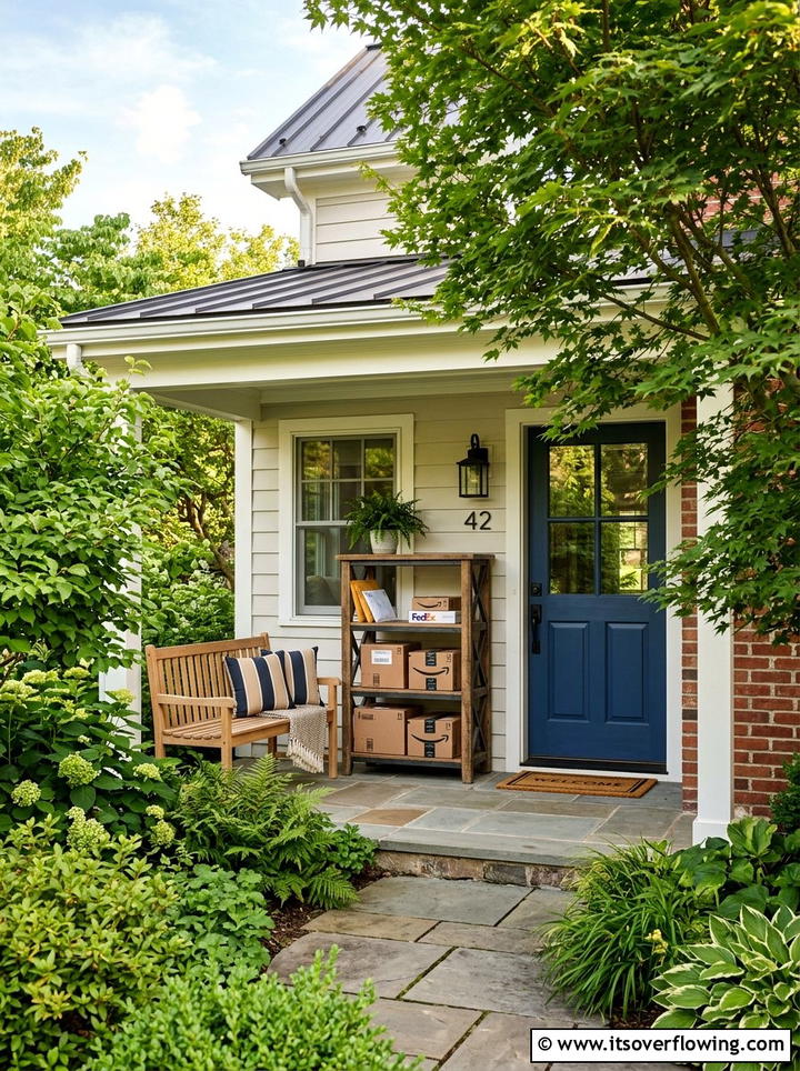 Side Entry Porch - 25 front porch ideas with package drop zone