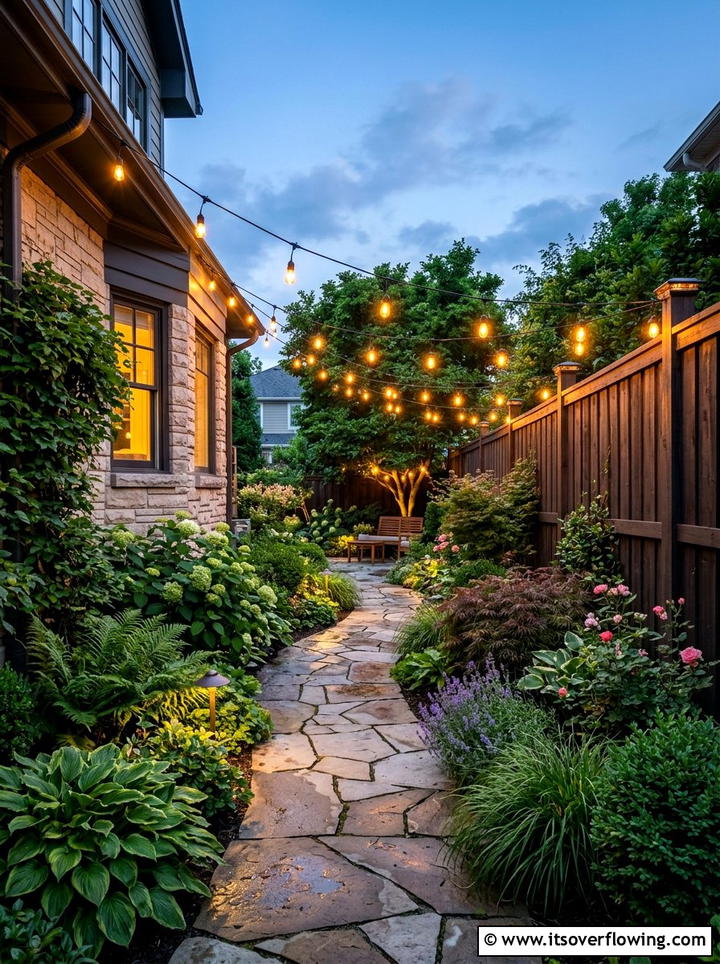 Side Yard Lighting - 25 garden ideas for side yards