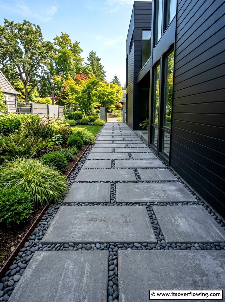 Side Yard Paver - 25 creative garden ideas for side yards