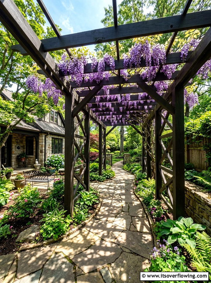Side Yard Pergola - 25 creative garden ideas for side yards