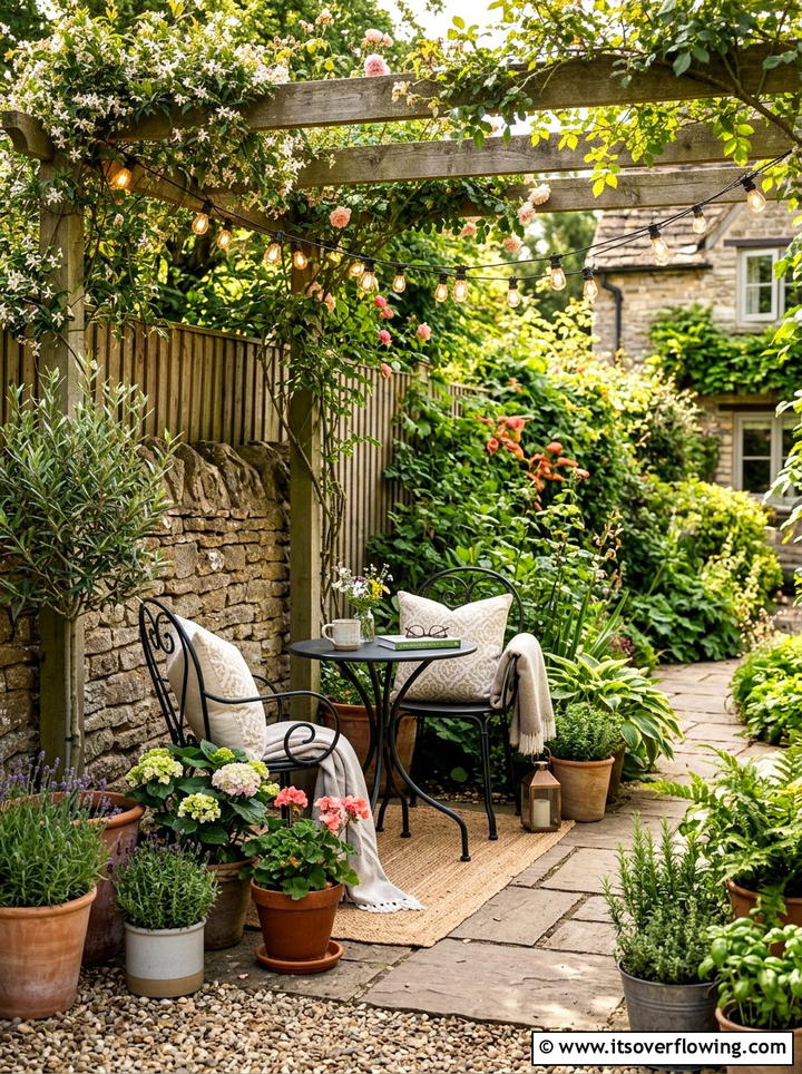 Side yard seating nook - 25 small garden ideas for side yard