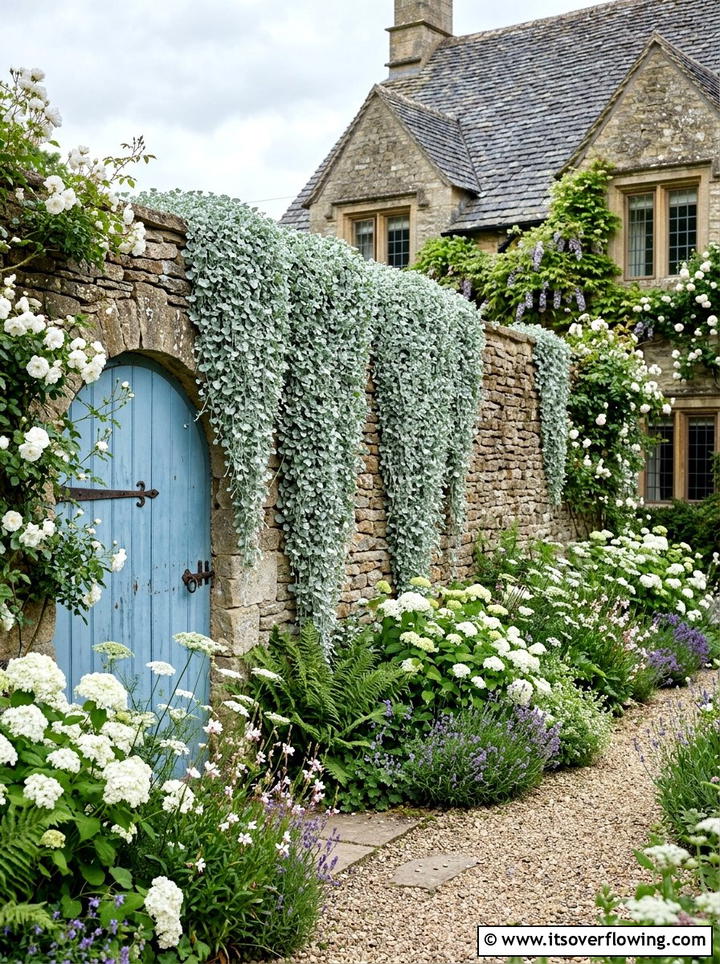 Silver Ponyfoot Hanging Garden - 25 creative garden ideas with sculptural plants