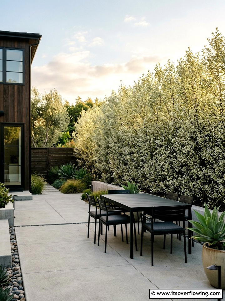 Silver Sheen Pittosporum Screen - 25 backyard ideas with privacy trees
