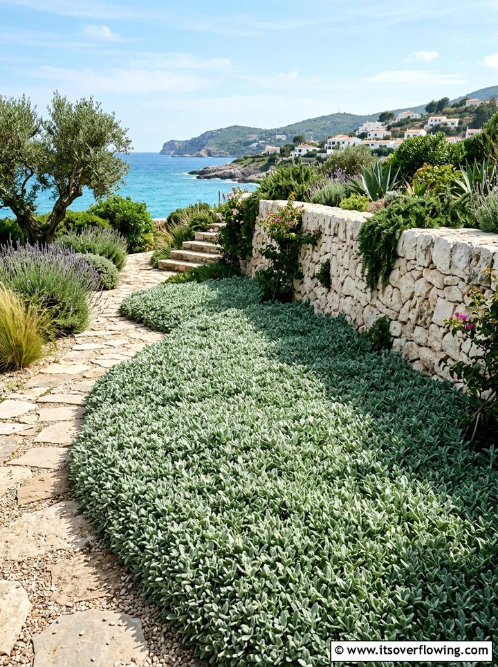 Silver carpet dymondia - 25 creative garden ideas with clover lawn alternatives
