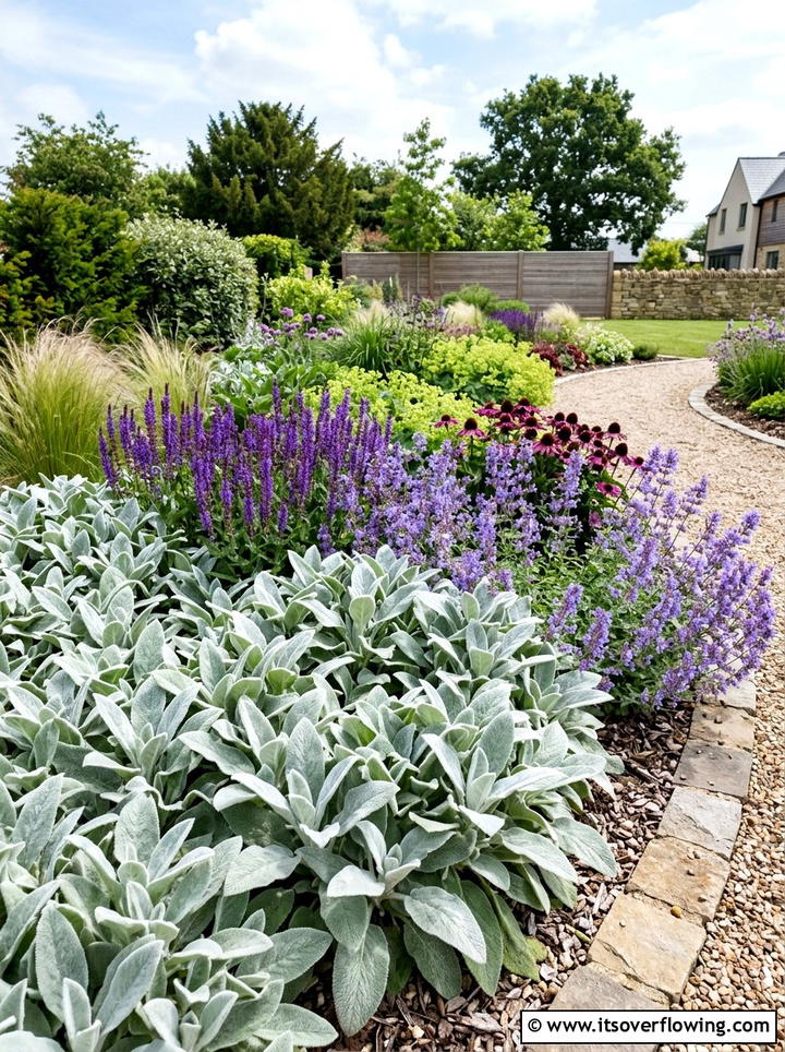 Silver sage planting - 25 creative garden ideas with sensory planting