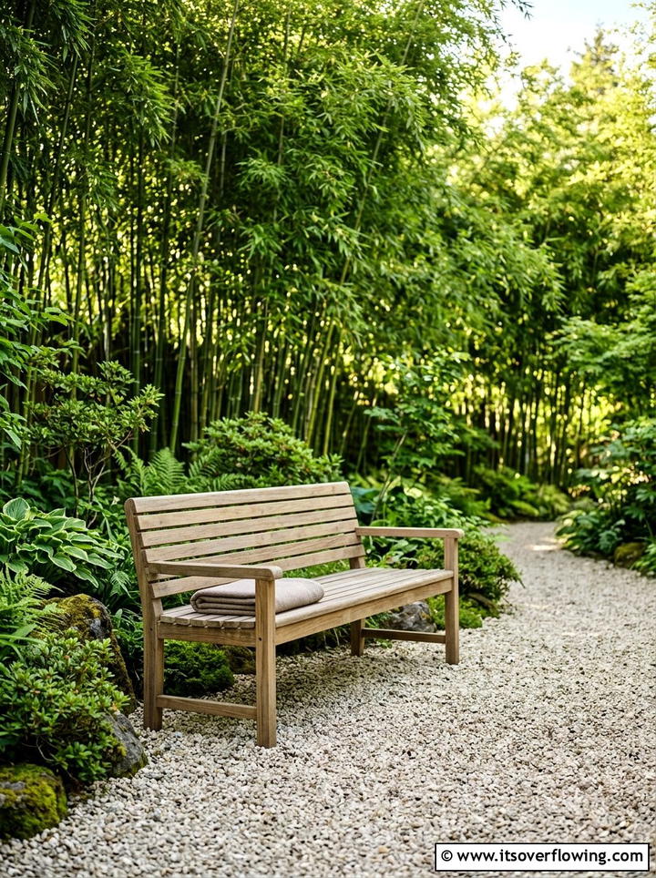 Simple Bench Seating - 25 backyard ideas with zen style