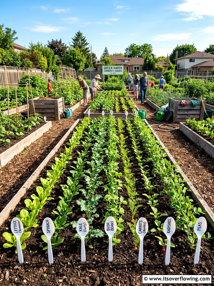 Simple Plastic Spoon Labels - 25 garden ideas with plant markers