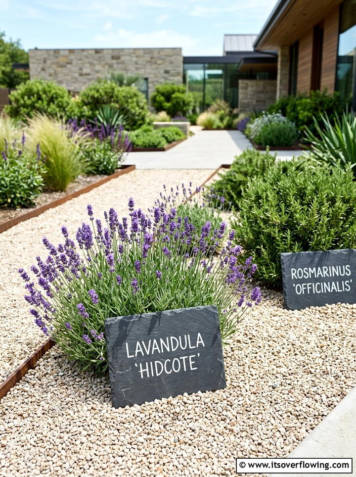 Slate tile markers - 25 recycled garden ideas with plant labels