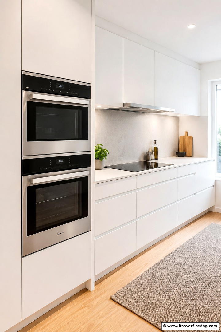 Sleek Modern Appliances - 30 Scandinavian Kitchen Ideas- Minimalist & Cozy Designs