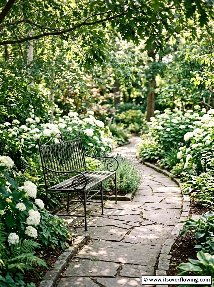 Slim Line Bench For Garden Path - 25 small garden ideas with compact furniture