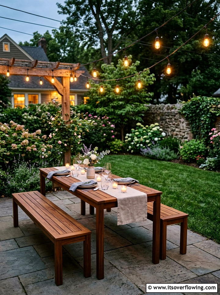 Slim Rectangle Dining Table For Small Yard - 25 small garden ideas with compact furniture