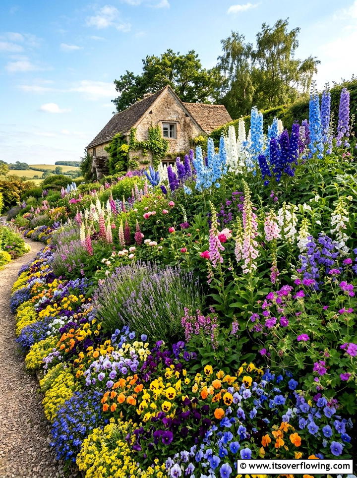 Sloping Flower Border - 25 garden ideas for uneven ground