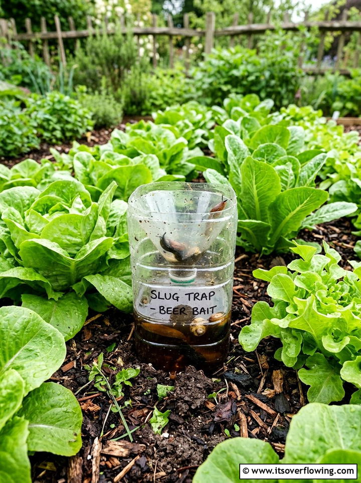 Slugs and Snails Trap - 25 upcycled garden ideas with plastic bottles