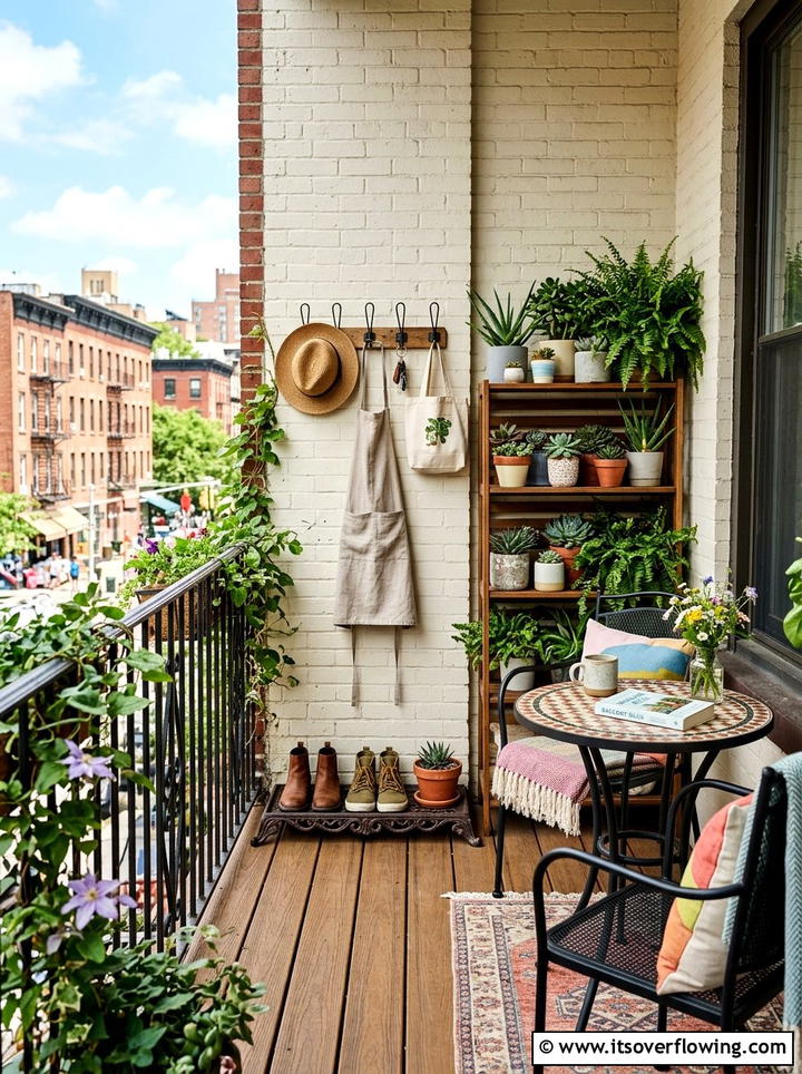 Small Apartment Balcony Porch - 25 front porch ideas with boot tray