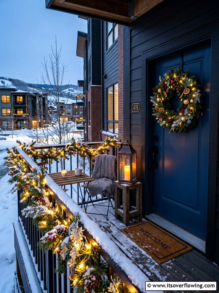 Small Apartment Porch Winter - 25 front porch ideas with winter decor