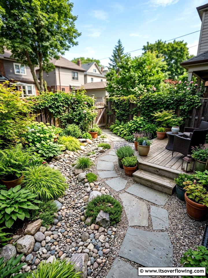 Small Backyard Dry Creek - 25 creative garden ideas with dry creek beds