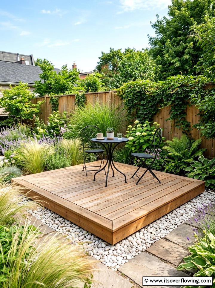 Small Backyard Floating Deck - 25 garden ideas with deck