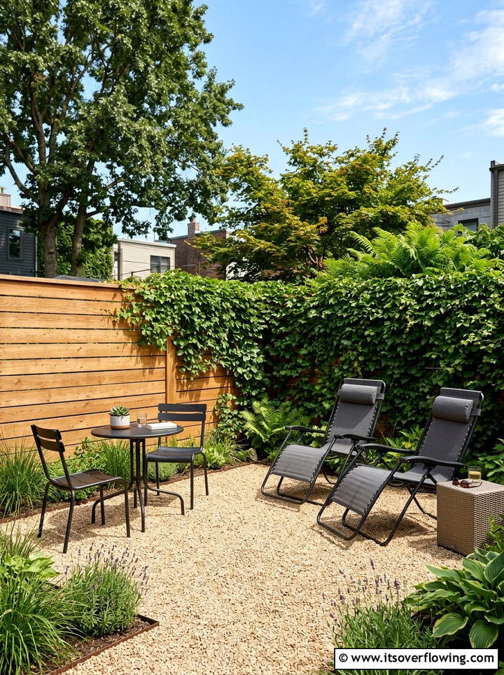Small Backyard Gravel Patio - 25 backyard ideas with lounge area