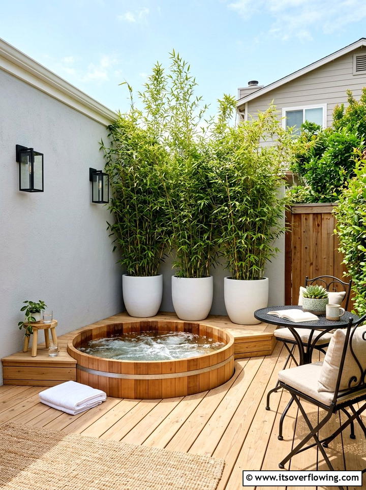 Small Backyard Hot Tub Layout - 25 backyard ideas with hot tub