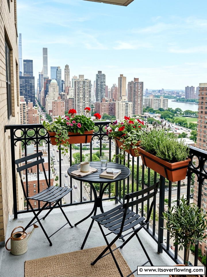 Small Balcony Bistro Set - 25 front porch ideas with bistro set