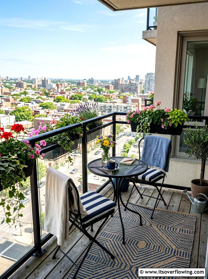 Small Balcony Lounge - 25 backyard ideas with seating area