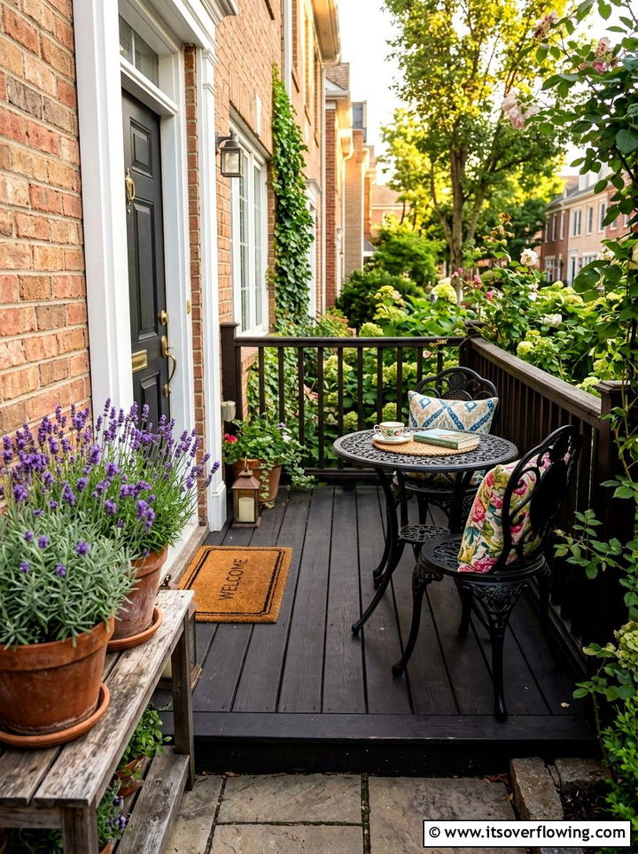 Small Bistro Set - 25 front porch ideas for townhouses