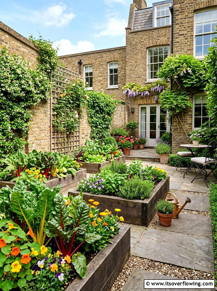 Small Courtyard Kitchen Garden - 25 small garden ideas with raised beds