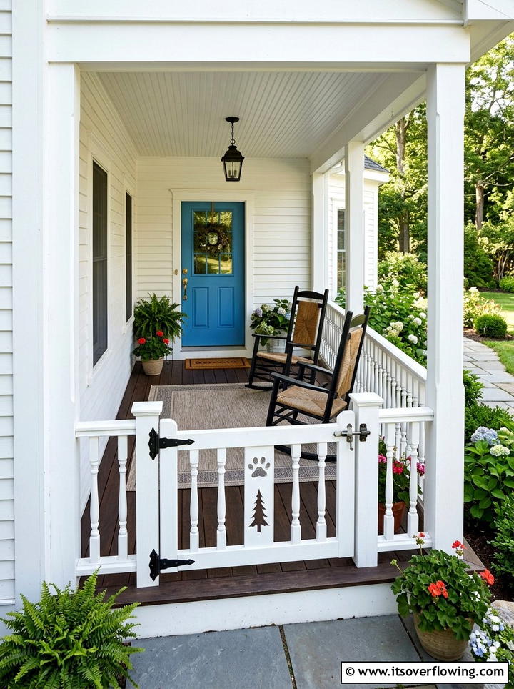 Small Dog Porch Gate - 25 front porch ideas with dog friendly setup