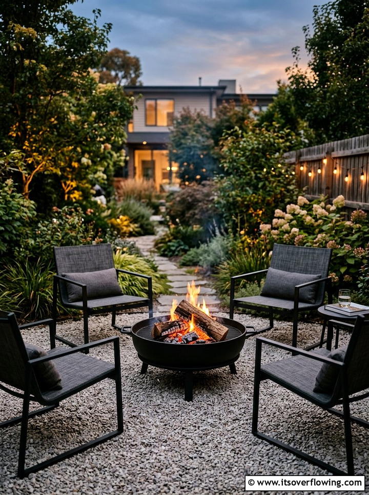 Small Fire Pit - 25 small garden ideas for townhouses