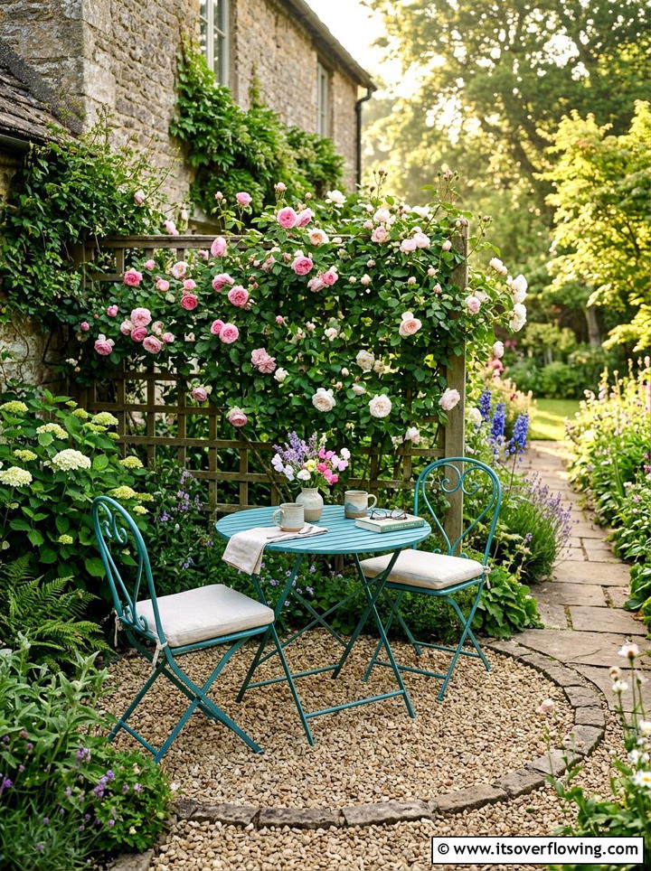 Small Gravel Bistro - 25 small garden ideas with gravel