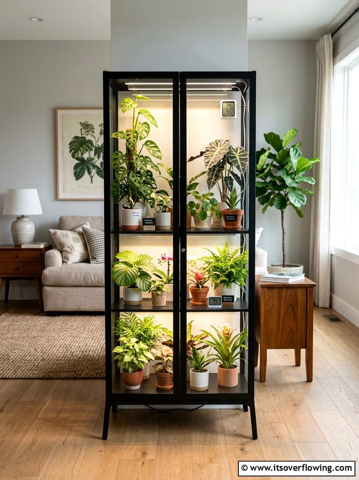 Small Greenhouse Cabinet - 25 garden ideas for apartments