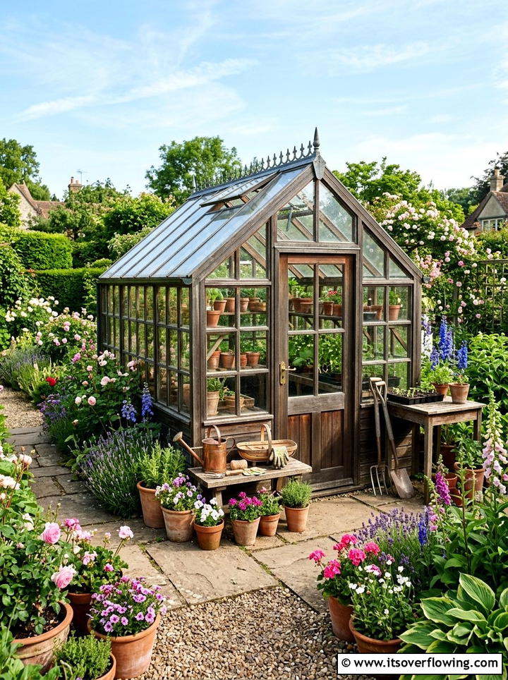 Small Greenhouse Shed - 25 small garden ideas