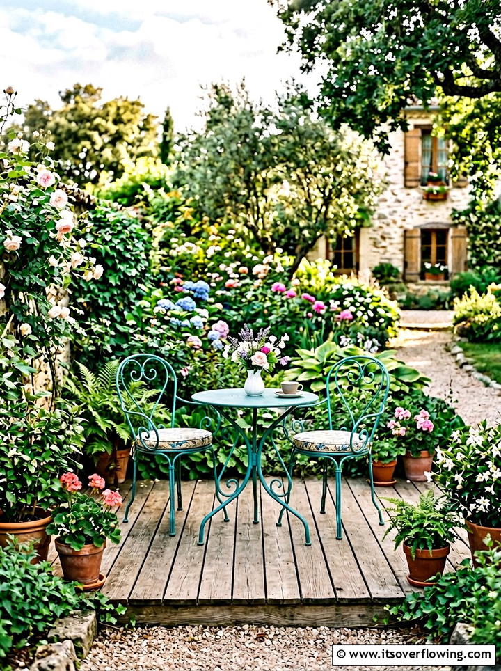 Small Patio Bistro Set - 25 small garden ideas for backyard