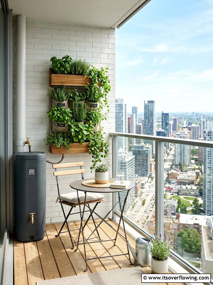 Small Patio Rain Barrel - 25 upcycled garden ideas with rain barrels