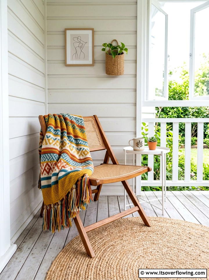 Small Porch Chair - 25 front porch decor ideas with throws
