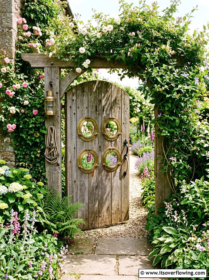 Small Porthole Mirror For Garden Gate - 25 garden decor ideas with mirrors