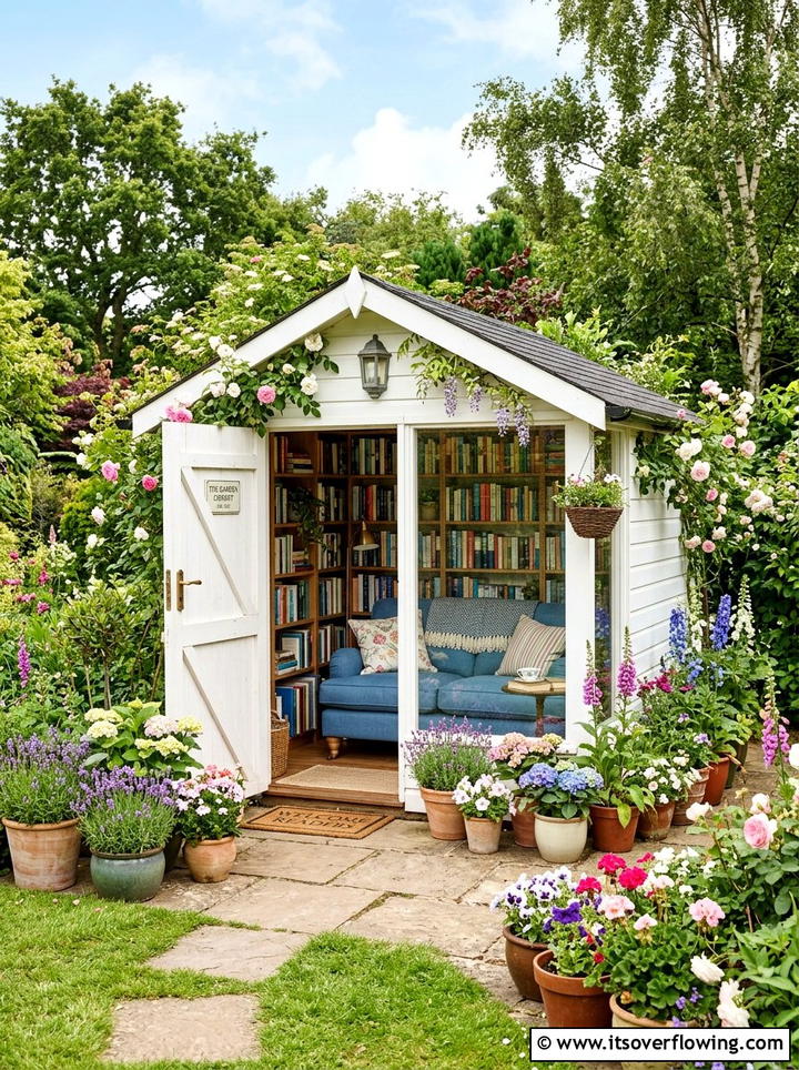 Small Shed Library Conversion - 25 garden design ideas for reading nooks