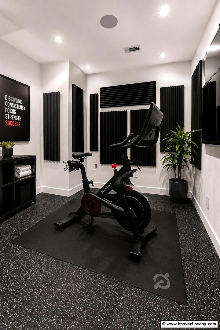 Small Space Spin Studio - 30 Small Home Gym Ideas for Compact Fitness Spaces