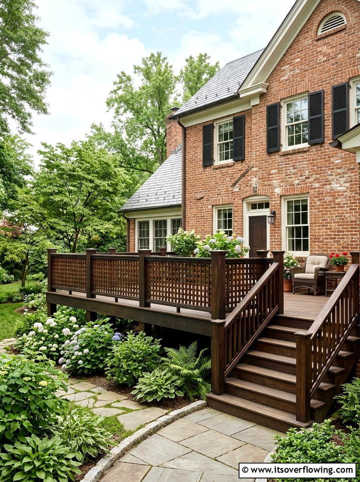 Small Square Lattice Railing - 25 front porch ideas with lattice panels