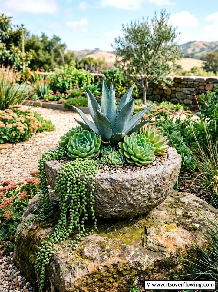 Small Succulent Arrangement - 25 small garden ideas with layered plants