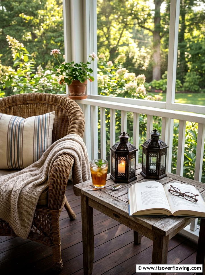 Small Tabletop Lanterns - 25 front porch decor ideas with lanterns