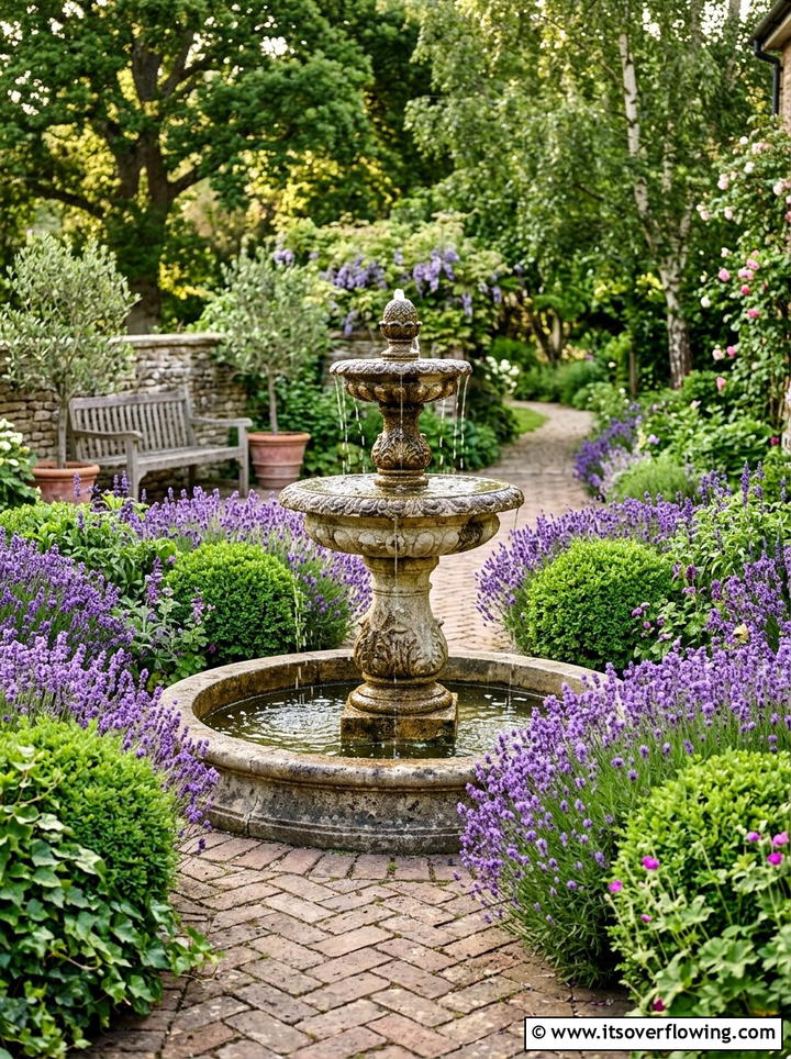 Small Tiered Fountain - 25 small garden ideas with water feature