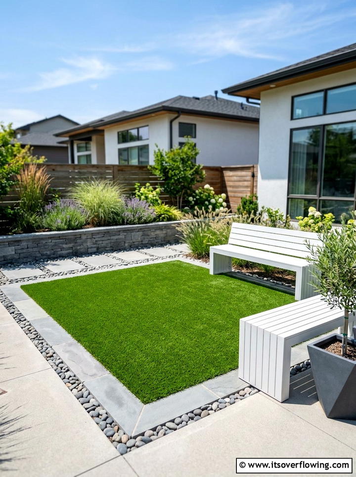Small Turf Area - 25 backyard ideas for small yards